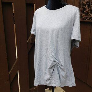 Banana Republic XXL Heather Gray Twist Accent T-Shirt NEW